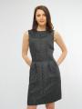 Women's gray dress with ornaments 77346